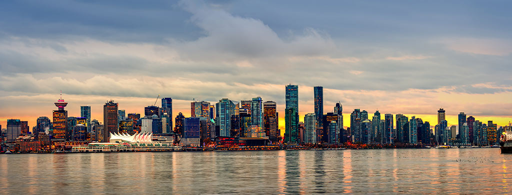 Vancouver BC Downtown Skyline